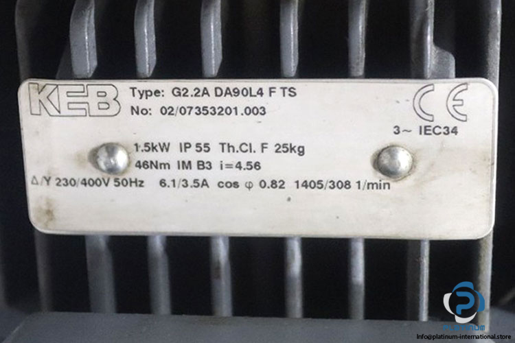 keb-G2.2A-DA90L4-FTS-gearmotor-used-2