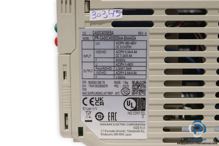 yaskawa-CIPR-GA50C4005EBAA-BAAASA-frequency-inverter-(New)-3