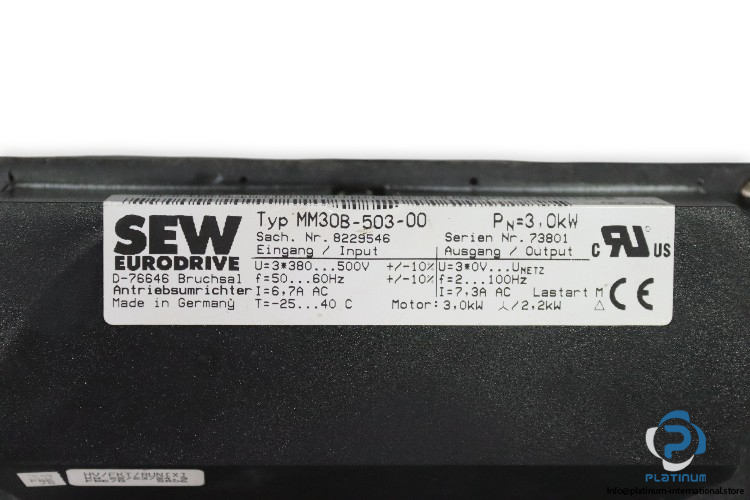 sew-R87-DT100LS-4-BMG-MM30-gear-motor-used-3