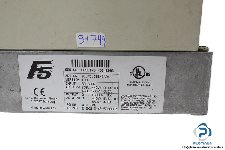 keb-10.F5.CBB-3A0A-inverter-drive-(Used)-4