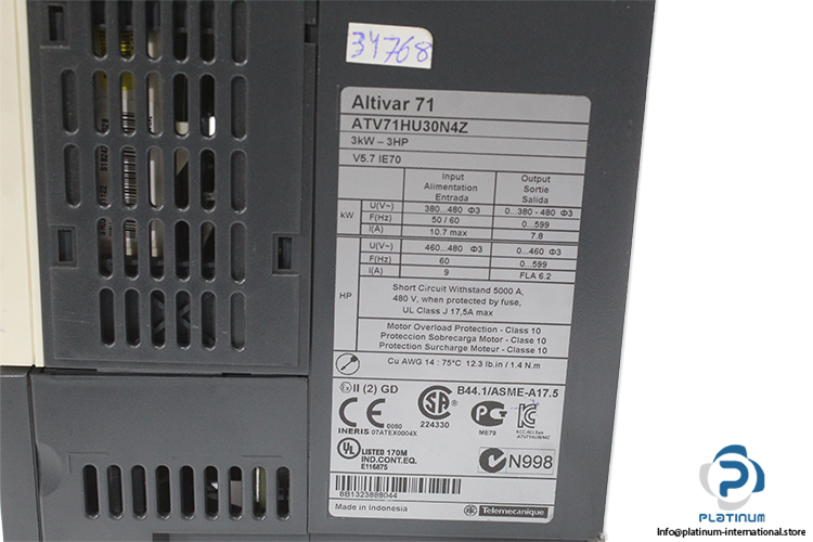 schneider-ATV71HU30N4Z-variable-speed-drive-(Used)-4