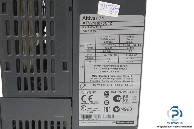 schneider-ATV71H075N4Z-variable-speed-drive-(Used)-5