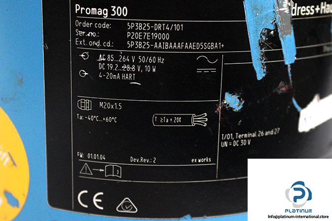 endress-hauser-PROMAG-P-300-electromagnetic-flowmeter-(Used)-4