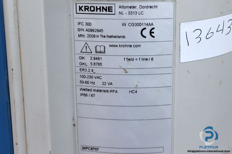 krohne-W-CG300114AA-flowmeter-signal-converter-(used)-3