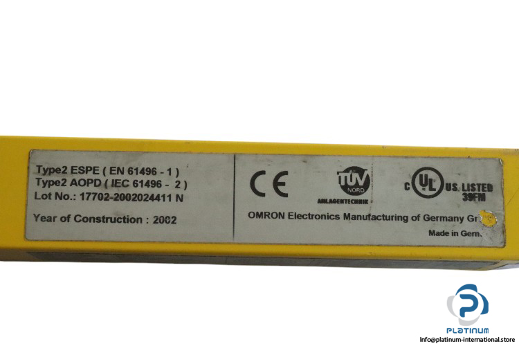 omron-F3S-B242P-L-safety-light-curtain-(used)-3
