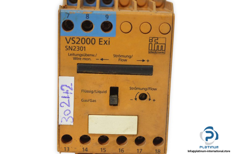 ifm-VS2000-EXI-control-monitor-for-flow-sensor-used-1