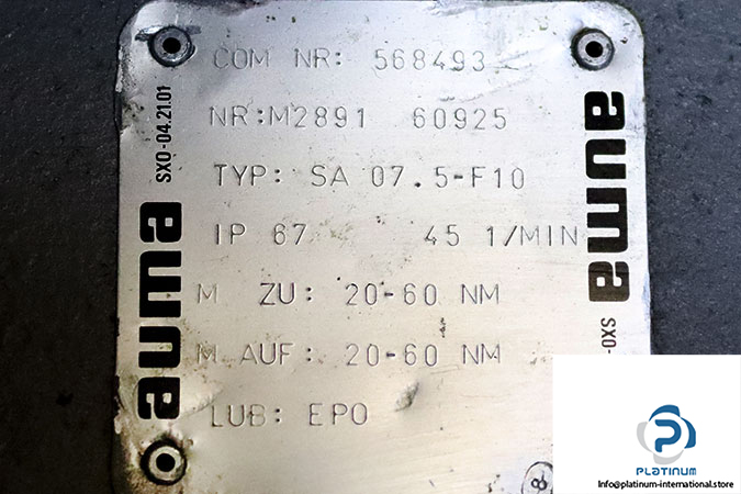 auma-sa-07-5-F10-lever-actuator-used_4