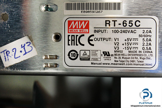 mean-well-RT-65-C-triple-output-switching-power-supply -(used)-1
