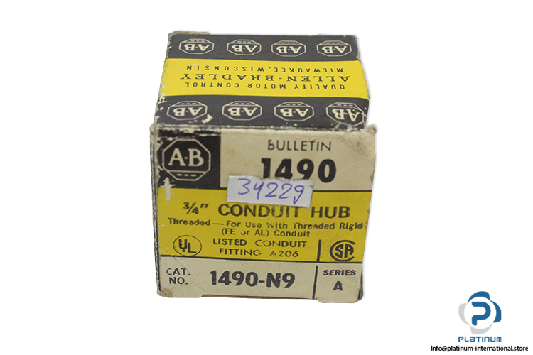 allen-bradley-1490-N9-conduit-hub-(New)-2