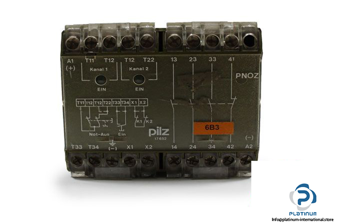 pilz-pnoz-230vac-3s-1o-safety-relay-3