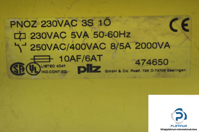 pilz-pnoz-230vac-3s-1o-safety-relay-4