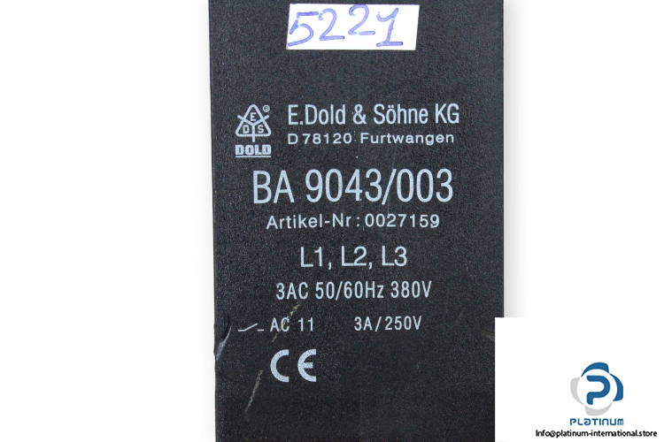 dold-BA9043_003-undervoltage-relay-(used)-2