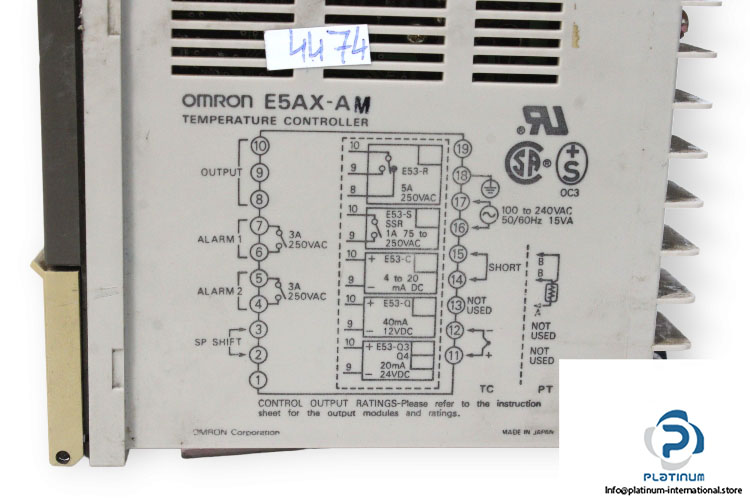 omron-E5AX-AM-temperature-controller-(used)-2