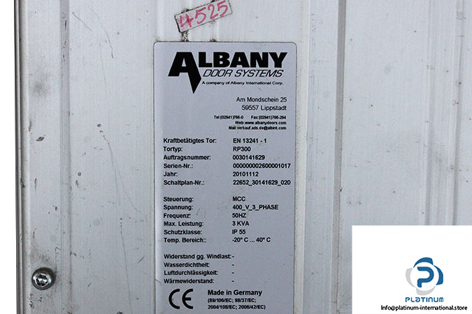 Albany-RP300-control-unit-(used)-2