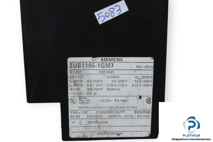 siemens-3UB1105-1GM7-tripping-unit-(used)-2