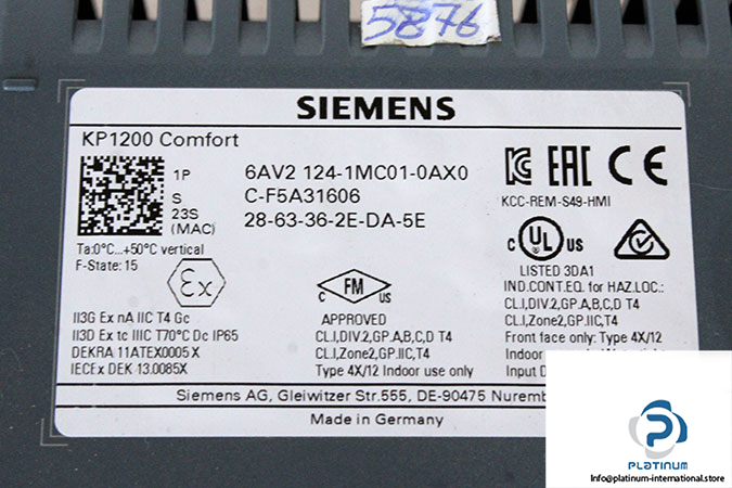siemens-6AV2-124-1MC01-0AX0-comfort-panel-(used)-5