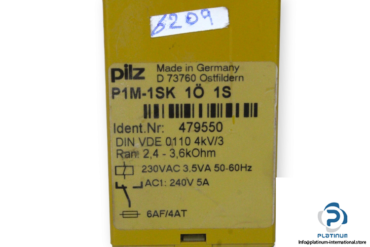 pilz-P1M-1SK-1O-1S-safety-relay-(used)-2