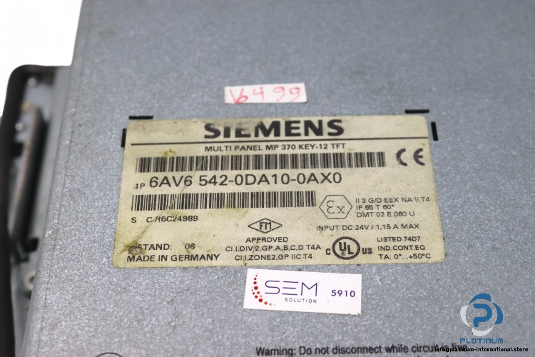 siemens-6AV6-542-0DA10-0AX0-operator-panel-(Used)-2