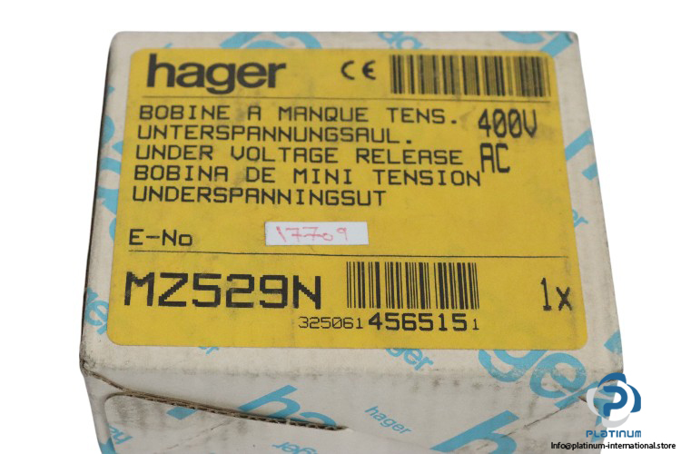 hager-MZ529N-under-voltage-release-(new)-3