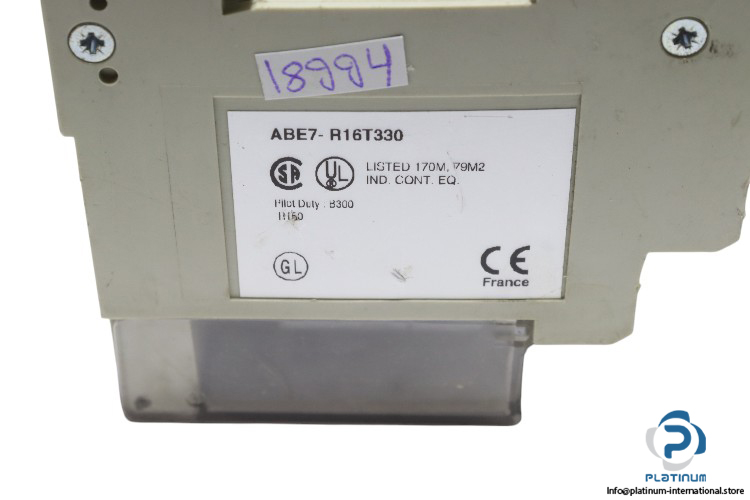telemecanique-ABE7-R16T330-sub-base-with-plug-in-electromechanical-relay-(used)-3