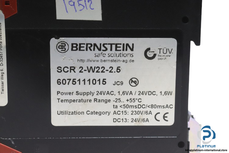 bernstein-SCR-2-W22-2.5-safety-relay-(used)-2