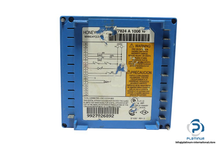 honeywell-RM7824-A-1006-burner-controller-used-8