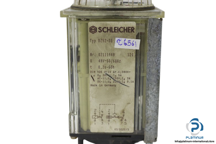 Schleicher-DZ52-SG-time-relay(used)-3