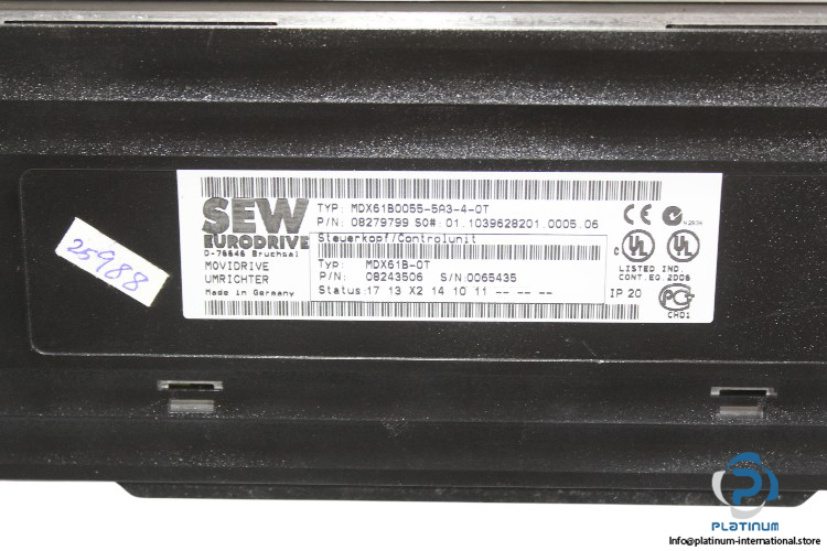 sew-MDX61B0055-5A3-4-0T-control-unit(new)-5