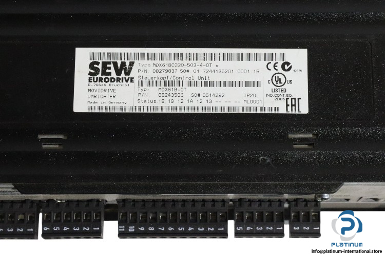 sew-mdx60a0220-503-4-00-control-unit(used)-6