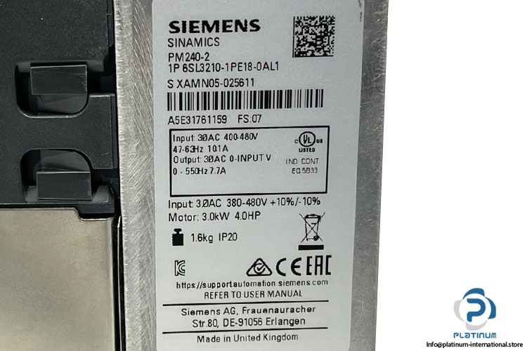 siemens-6sl3210-1pe18-0al1-power-module(new)-6