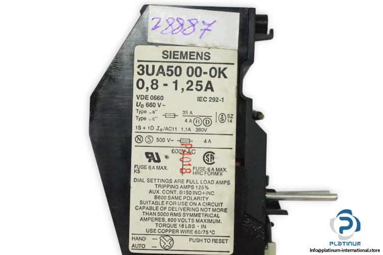 siemens-3UA50-00-0K-overload-relay-used-2