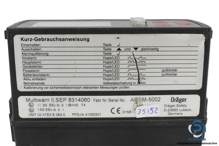 drager-multiwarn-II-SEP-8314060-monitor-(Used)-2