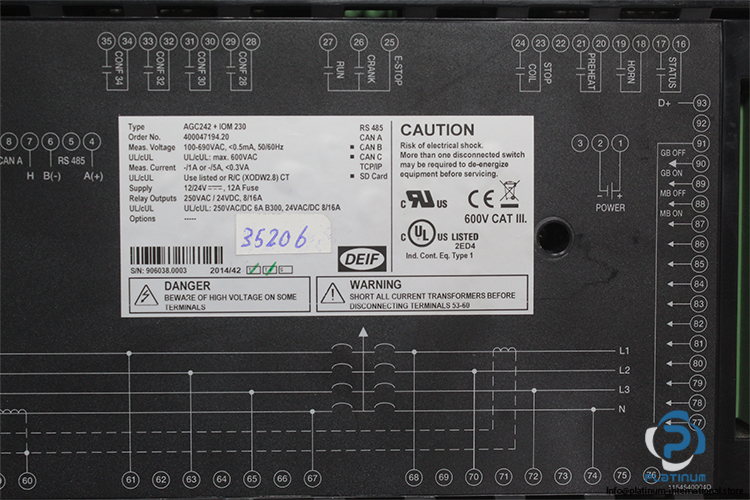 deif-AGC242-IOM-230-automatic-genset-controller-(Used)-5