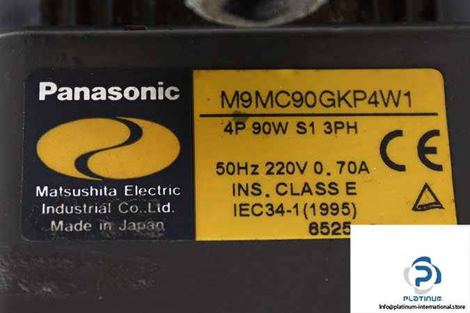 panasonic-M9MC90GKP4W1-induction-variable-speed-motor-(used)-2