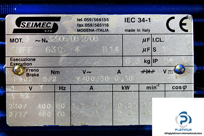 seimec-HFF-63C-4-B14-brake-motor-used-2