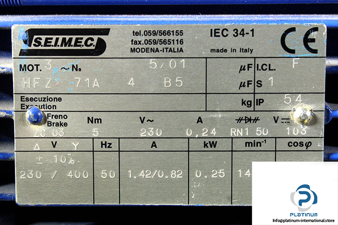 seimec-HFZ-71A-4-B5-brake-motor-used-2