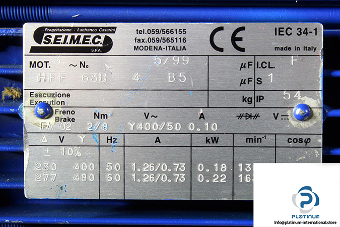 seimec-HFF-63B-4-B5-brake-motor-used-2