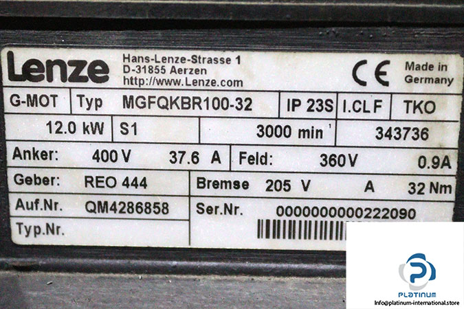 lenze-MGFQKBR100-32-dc-motor-used-3