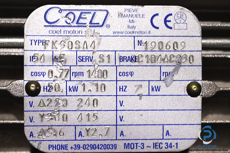 coel-FK90SA4-brake-motor-used-2