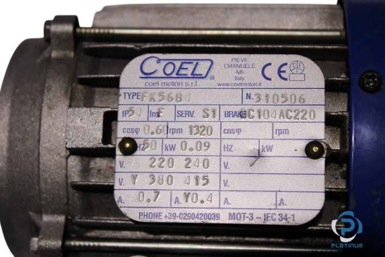 coel-FK56B4-brake-motor(used)-2