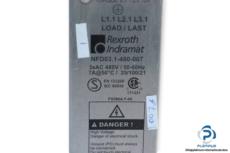 rexroth-indramat-NFD03.1-480-007-power-line-filter-(Used)-1