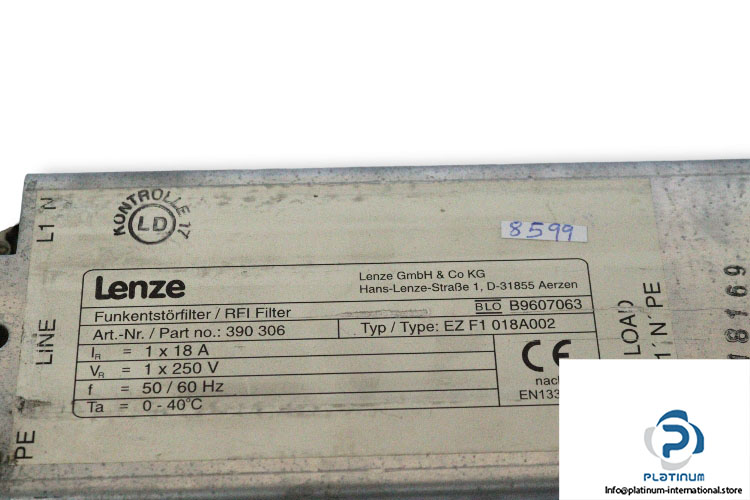 lenze-EZ-F1-018A002-filter-(used)-1