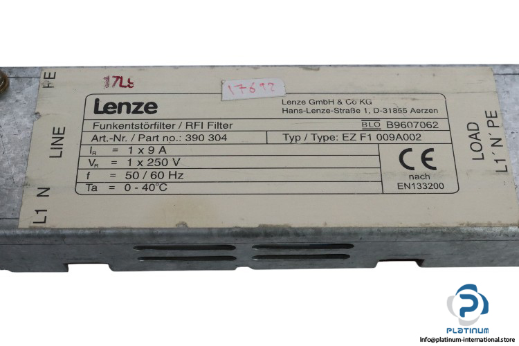 lenze-EZ-F1-009A002-drive-filter-(used)-1