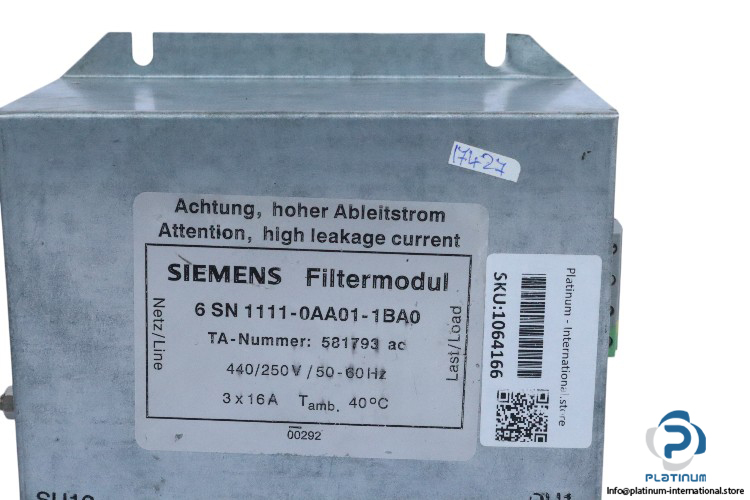 siemens-6SN1111-0AA01-1BA0-filter-module-(used)-1