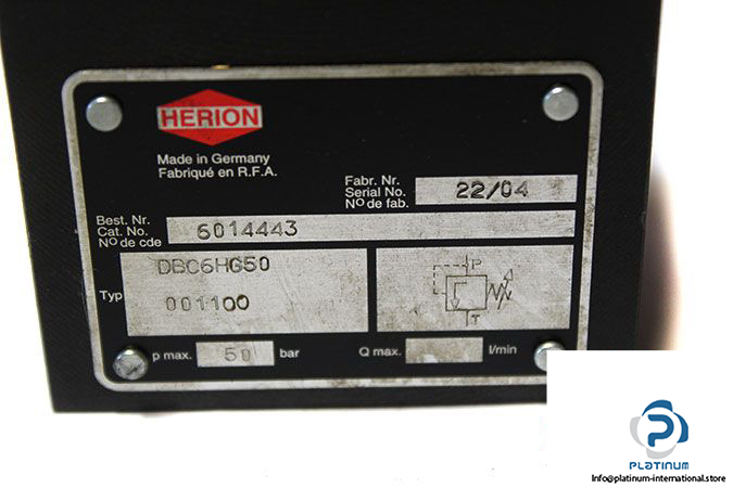 herion-dbc6hg50-001100-pressure-relief-valve-1