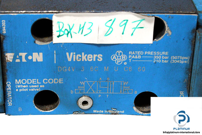 Vickers-DG4V-3-6C-M-U-C6-60-solenoid-operated-directional-valve-(used)-2
