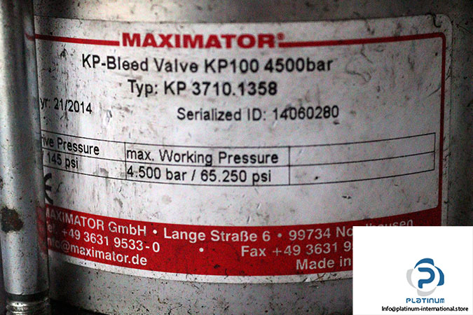 maximator-KP-3710.1358-oil-shut-off-valve-(used)-3