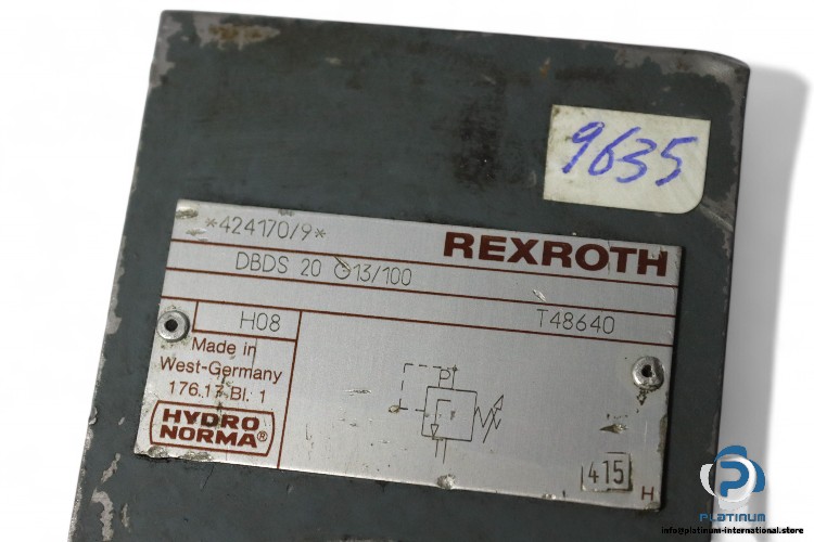 rexroth-DBDS-20-G13_100-pressure-relief-valve-direct-operated-(Used)-1