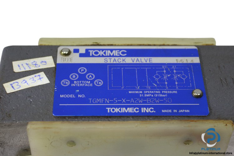 tokimec-TGMFN-5-X-A2W-B2W-50-restrictor-valve-used-1