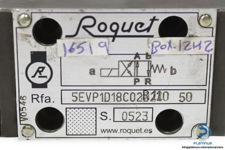 Roquet-5evp1d18c02r110-50-solenoid-operated-directional-valve(used)-1